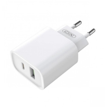 XO-CE02A 20W PD+QC Адаптер с изх. USB-C и USB