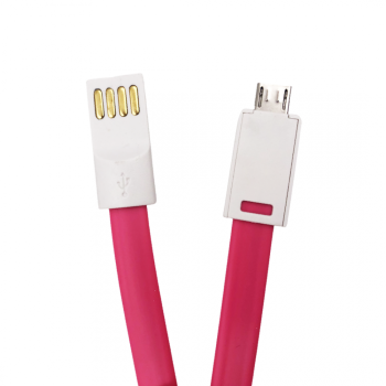 USB Кабел E68 USB към Micro USB - Розов