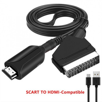 Кабел SCART - HDMI DZ71 преобразувател 720p 1080p