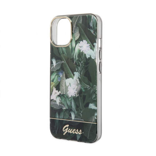 GUHCP14SHGJGHA Калъф Guess за iPhone 14 & 13 Силиконов Джунгла - Зелен