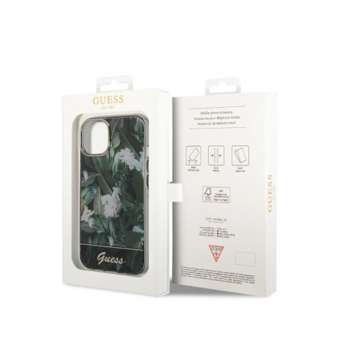 GUHCP14SHGJGHA Калъф Guess за iPhone 14 & 13 Силиконов Джунгла - Зелен