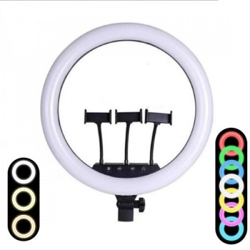 MJ-36 Ринг лампа RG LED Цветна, За селфи/грим, 14" 36cm ринг MJ-36 Ринг лампа RG LED Цветна, За селфи/грим, 14" 36cm ринг