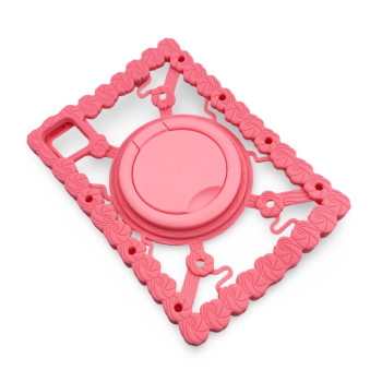 G79 Силик. Детски Калъф+стойка и плодове за Таблети 9", 10", 11" - Розов