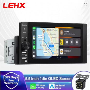 5504 5.5" Apple Carplay Android Auto мултимедиен плеър 5.5" IPS дисплей 1024x600 GPS, WiFi, Bluetooth
