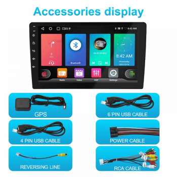 10S-8227 10" Автомобилен мултимедиен плейър ANDROID 1 DIN 10S-8227, 4GB+64GB, IPS, Wireless CarPlay, Android Auto, AHD камера, WiFi, GPS 10S-8227 10" Автомобилен мултимедиен плейър ANDROID 1 DIN 10S-8227, 4GB+64GB, IPS, Wireless CarPlay, Android Auto, AHD камера, WiFi, GPS