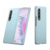 PVC Цветен кейс за Samsung Z FOLD 5 от 2 части - Светло Син