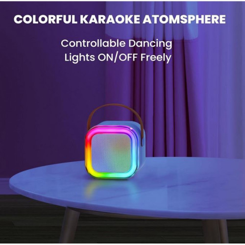 Преносима тонколона K12 RGB осветление - Син