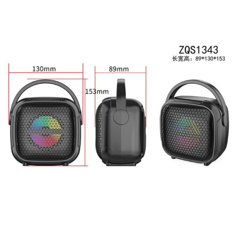 ZQS1343W Портативна Двойна Караоке 3'' 8W Sing-e тонколона+безжичен микрофон 800mAh