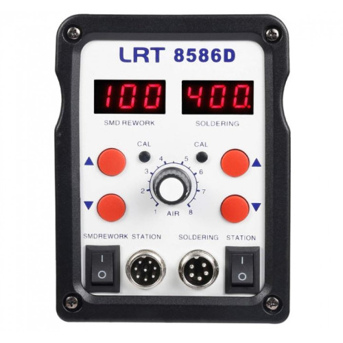 QUICK 8586D 2 в 1 800W SMD станция за преработка с горещ въздух с поялник
