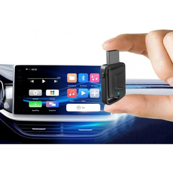 CarPlay/Android Auto CA03 Адаптер Безжичен – Dual-Band 2.4G/5.8GHz, Bluetooth 4.2, Plug & Play, Поддържа OTA CarPlay/Android Auto CA03 Адаптер Безжичен – Dual-Band 2.4G/5.8GHz, Bluetooth 4.2, Plug & Play, Поддържа OTA