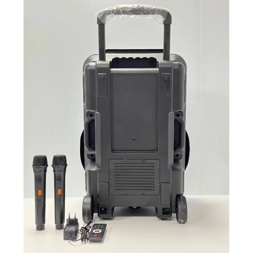 QL-1501 15" 40W Безжична колона говорител субуфер+ 2 безжични микрофони