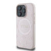 8115 GUESS HC MAGSAFE SAFFIANO PEONY CLASSIC LOGO PINK IP16 PRO