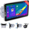 YB-10 10" Автомобилен мултимедиен плейър ANDROID 1 DIN 10" въртящ се дисплей HC8227, 4GB+64GB, IPS, CarPlay, Android Auto, Bluetooth, WiFi, GPS