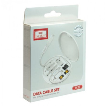 Earldom TC20 Lightning/Type-C/Micro USB/TC-TC/TC-LIGHTNING Многофункционален комплект от кабели за бързо зареждане