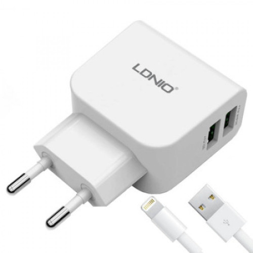 220V Зарядно LDNIO DL-AC56 2.1A Lightning