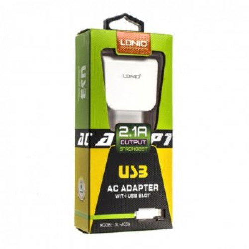 220V Зарядно LDNIO DL-AC56 2.1A Lightning