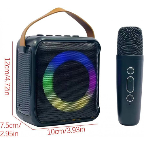 K1 Караоке Bluetooth колона с 1бр. микрофон (Черен)