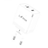 L✮Star LS76 2в1 PD35W с два USB-C порта GaN+кабел USB-C към Lightning