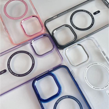 Луксозен кейс AllureEyes с Magsafe TP-101 iPhone 14 Pro Max - Сив