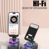WUW R190 2в1 Преносима Tонколона+Стойка , BT , USB, SD, FM, AUX LED RGB