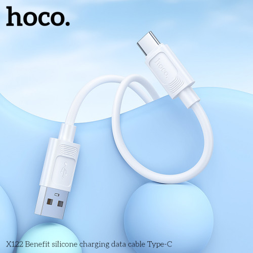 HOCO кабел X122 60W USB към Type-C (1M) - Бял