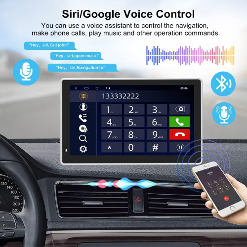 Apple CARPLAY Android Auto Смарт Нави C70-D за кола 7 инча тъчскрийн +камера