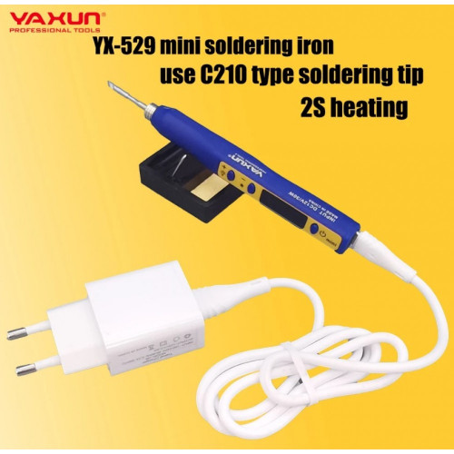 YAXUN YX-529 30W Професионален Поялник електрически керамичен нагревателен елемент безоловен YAXUN YX-529 30W Професионален Поялник електрически керамичен нагревателен елемент безоловен