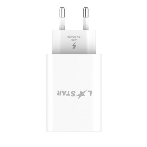 L✮Star LS76 2в1 PD35W с два USB-C порта GaN+кабел USB-C към USB-C