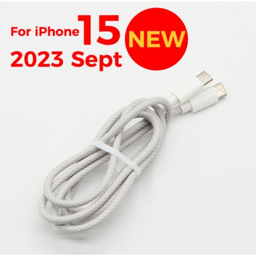 Плетен foxкабел iPh15серията Type-C към Type-C PD60W (2m)