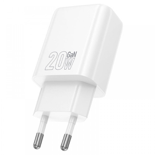 HOCO Адаптер "N61 Gentle" 20W + USB QC3.0 18W - Бял