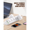 SC10610 30W 6-портово USB зарядно удължително захранващо устройство с 10*изхода / 5 *USB / 1 * PD USB-C