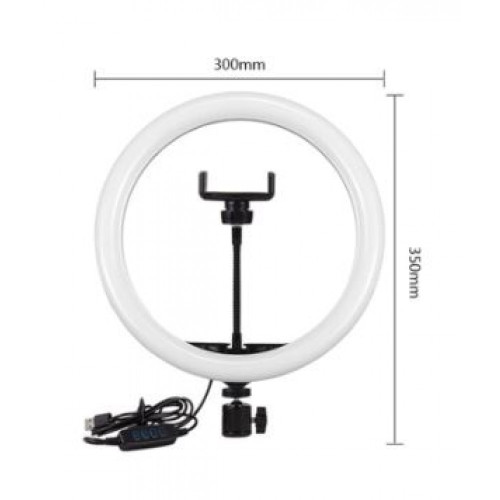 XD300 LED ринг лампа осветление за грим, влогърство TikTok 12'' диаметър 30 см XD300 LED ринг лампа осветление за грим, влогърство TikTok 12'' диаметър 30 см