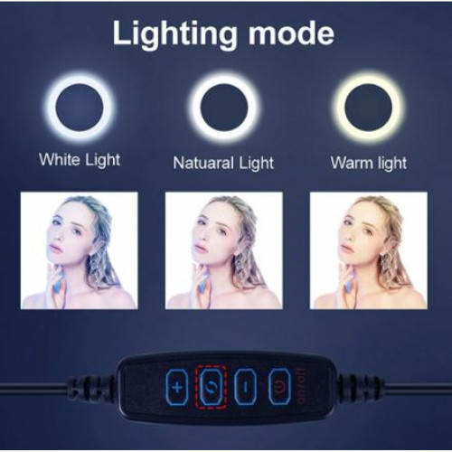 XD300 LED ринг лампа осветление за грим, влогърство TikTok 12'' диаметър 30 см XD300 LED ринг лампа осветление за грим, влогърство TikTok 12'' диаметър 30 см