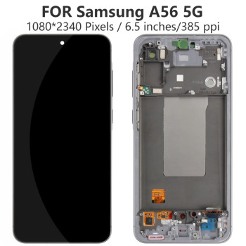 LCD Дисплей с тъчскрийн за Samsung A56 OLED +Рамка LCD Дисплей с тъчскрийн за Samsung A56 OLED +Рамка