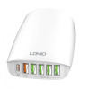 Разклонител 65W LDNIO A6573C / EU с 5xUSB и 1xPD порта