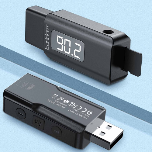 EARLDOM FM Трансмитер Earldom BR17 – Bluetooth 5.3, SD/USB/AUX, цифров дисплей, хендсфри EARLDOM FM Трансмитер Earldom BR17 – Bluetooth 5.3, SD/USB/AUX, цифров дисплей, хендсфри