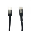 Плетен кабел LS-72 L✮Star Type-C към Type-C Черен