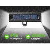 CL-S190 LED соларна лампа 190 SMD Водоустойчив PIR сензор за движение стенна лампа синьо червено