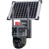 IP Соларна Камера HY-ZS33-WIFI 8MP 1080P с 3 обектива ( APP: V380 PRO ) HD 360 градуса с микрофон и високоговорител и LED светлина
