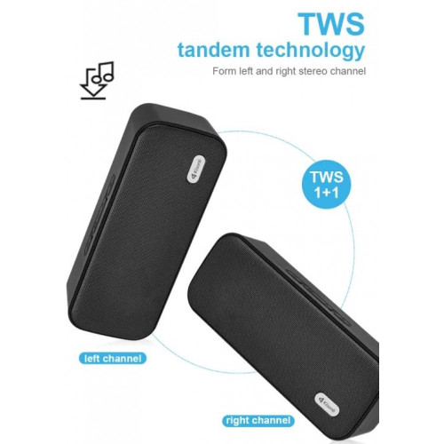Преносим безжичен високоговорител KISONLI KS-2002 | Поддържа BT/USB/TF карта/U дискова карта/Hands-free разговори/FM | 6 часа работа