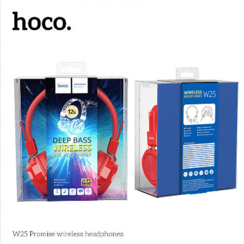 HOCO W25 Безжични PC слушалки с ANC технология - Червен HOCO W25 Безжични PC слушалки с ANC технология - Червен