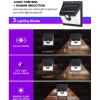 T-2866 LED слънчева светлина Външна SMD Водоустойчив PIR сензор за движение стенна лампа за пътека в градината
