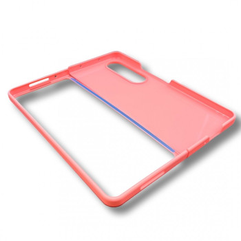 PVC Цветен кейс за Samsung Z FOLD 4 от 2 части - Розов