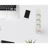 Earldom ES-SC13 Разклонител с 3 Гнезда+2 USB Порта 2.4A+1 USB-C 3000W