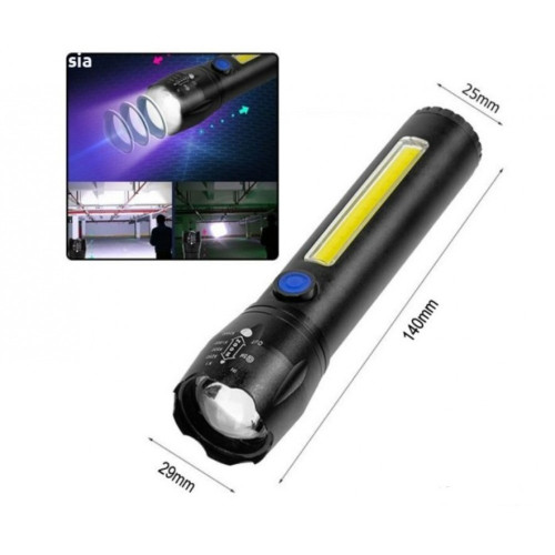Фенер 513 LED диод + COB светлина Фенер 513 LED диод + COB светлина