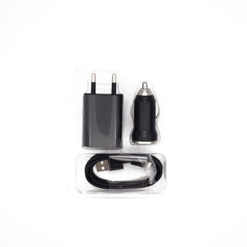 Зарядно iPhone 2в1 220V + 12V Lightning