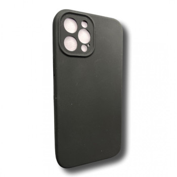Silicone case TP-59+камера за iPhone 13 Pro Max - Черен