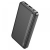 HOCO J91 Преносимо зарядно тънък Powerbank 10,000mAh - Черен HOCO J91 Преносимо зарядно тънък Powerbank 10,000mAh - Черен