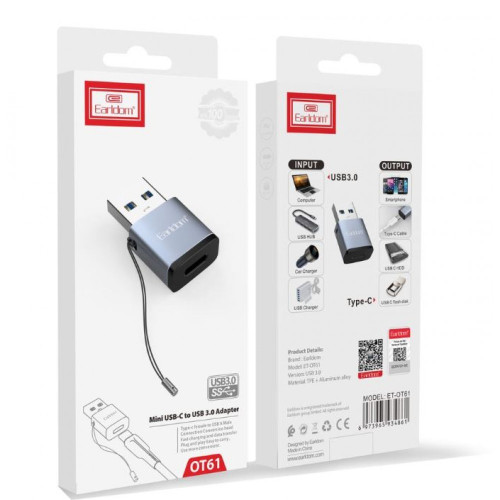 EARLDOM OT61 Преходник от Type - C към USB 3.0