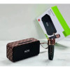 M2201+ преносима безжична мини колона с безжичен микрофон 1500mAh - Черен